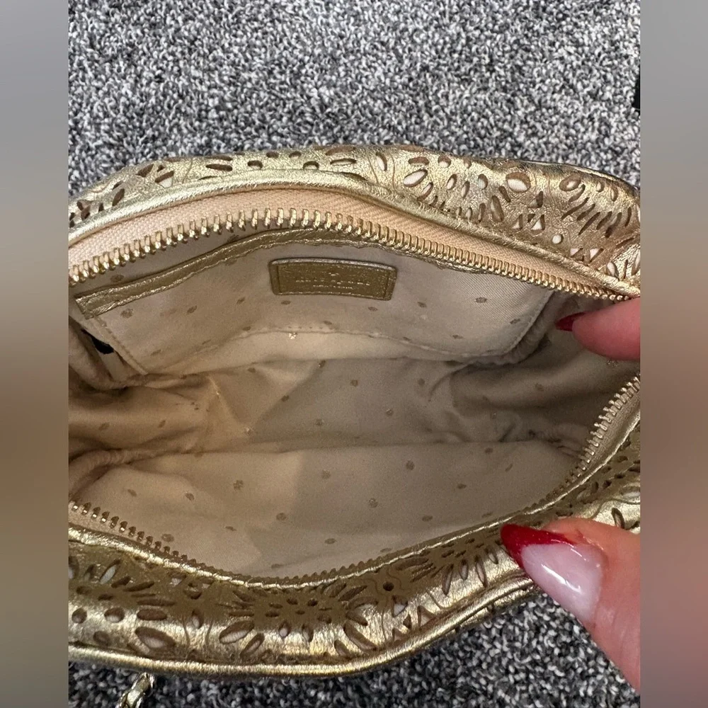 kate spade Gold Laser-Cut Crossbody Bag - Picture 8 of 12